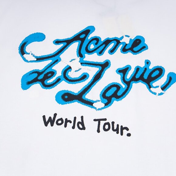Acme De La Vie White Short-Sleeved T-Shirt With Front And Back Letter Print - Picture 7 of 10
